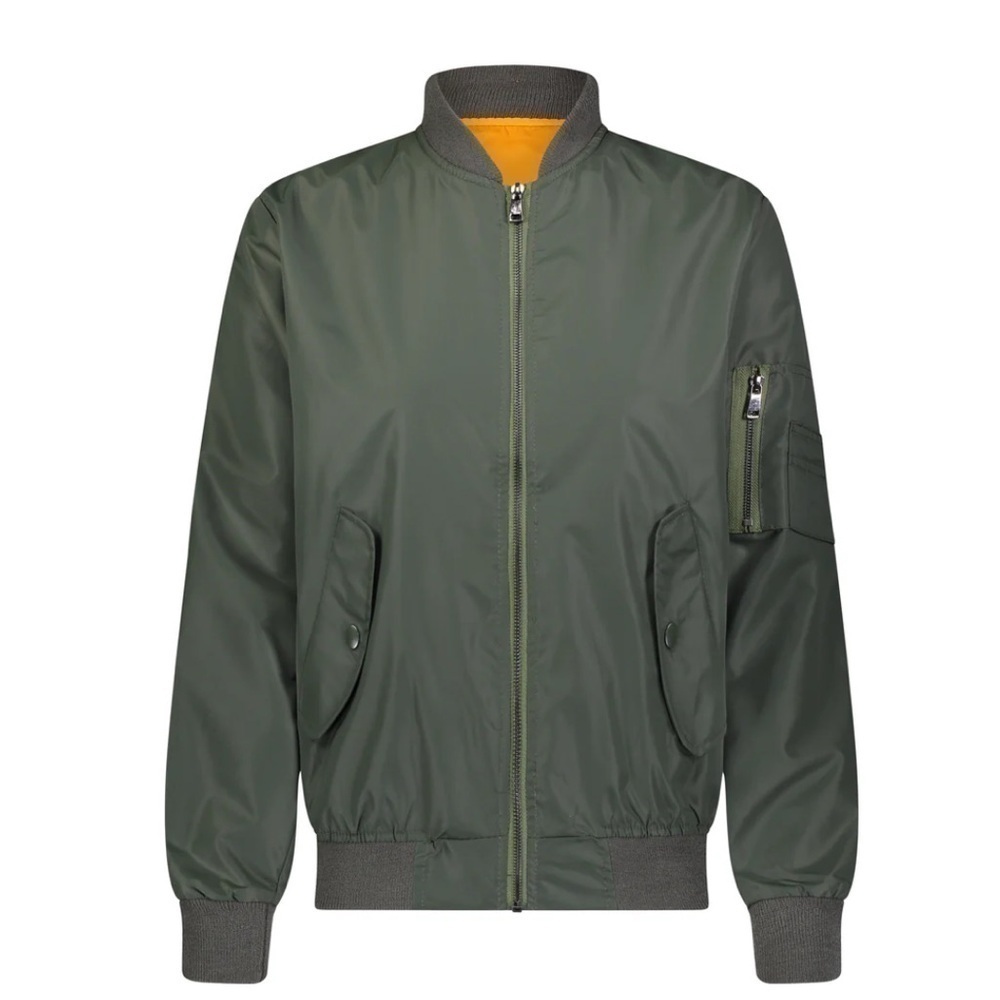 Hipchik Couture Apres Ski ski bomber jacket olive green NWT